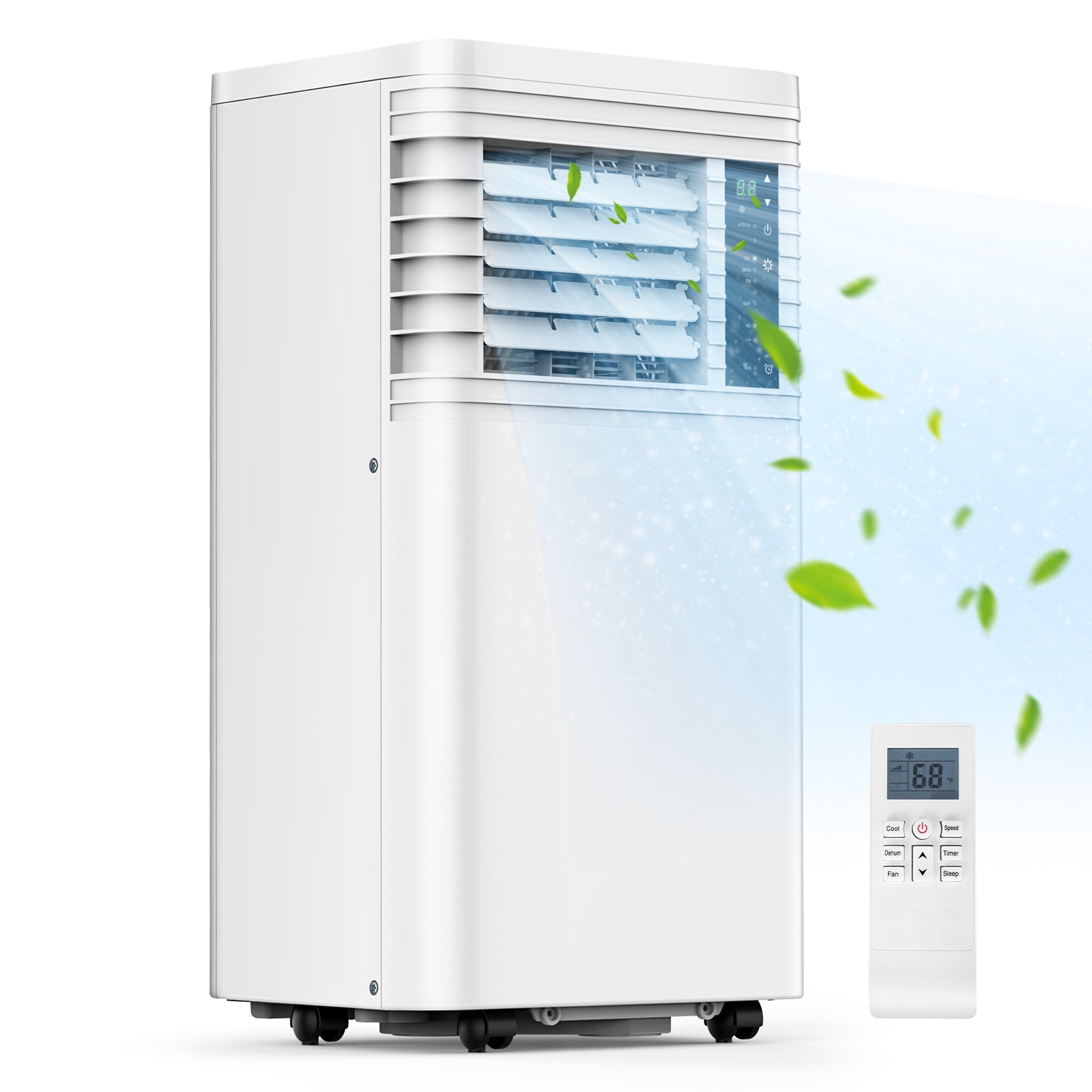 Electactic Portable Air Conditioner 8000/10000 BTU with Remote Control & Window Vent Kit