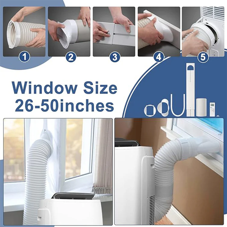 ELECTACTIC 12000 BTU Portable Air Conditioner with Dehumidifier