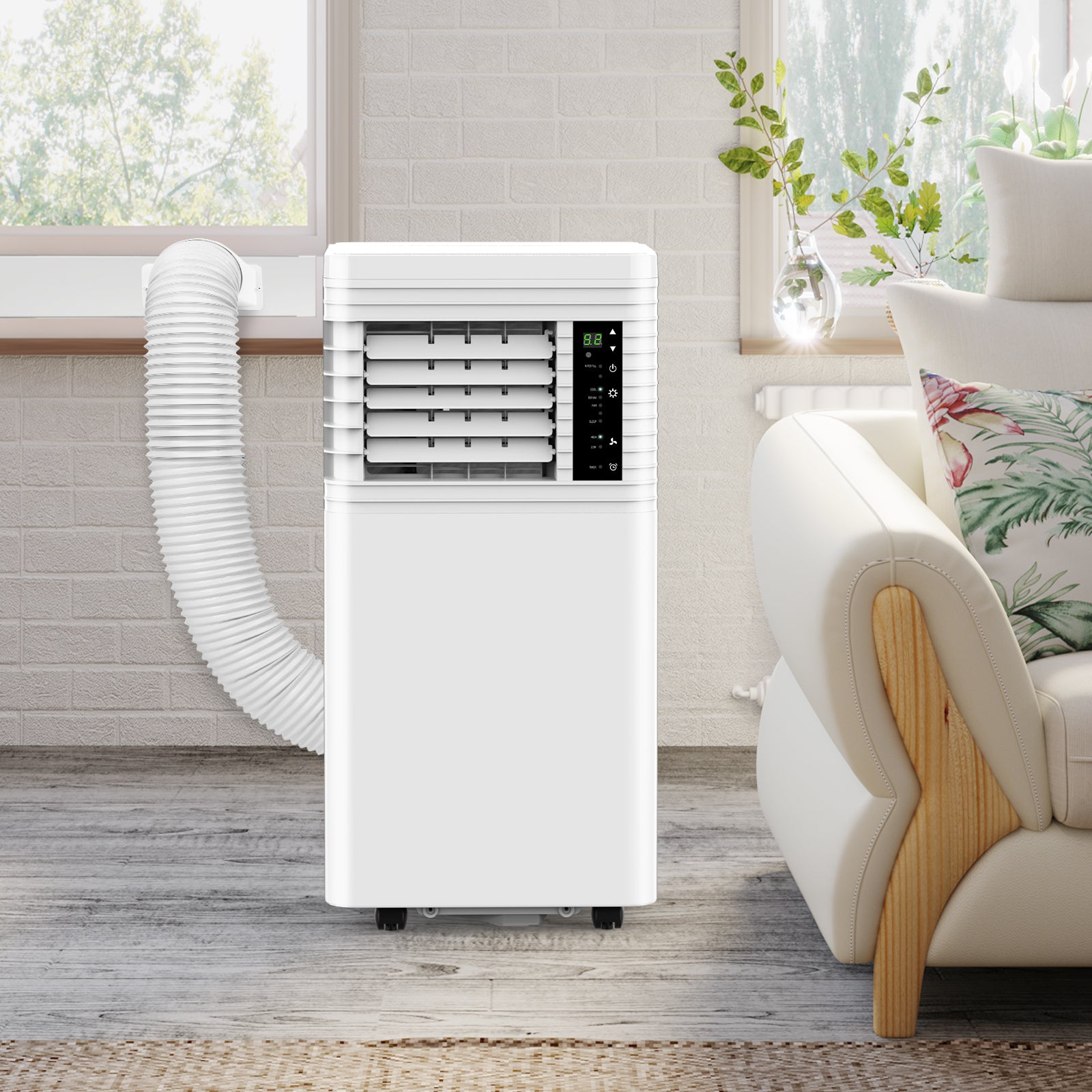 Electactic Portable Air Conditioner 8000/10000 BTU with Remote Control & Window Vent Kit