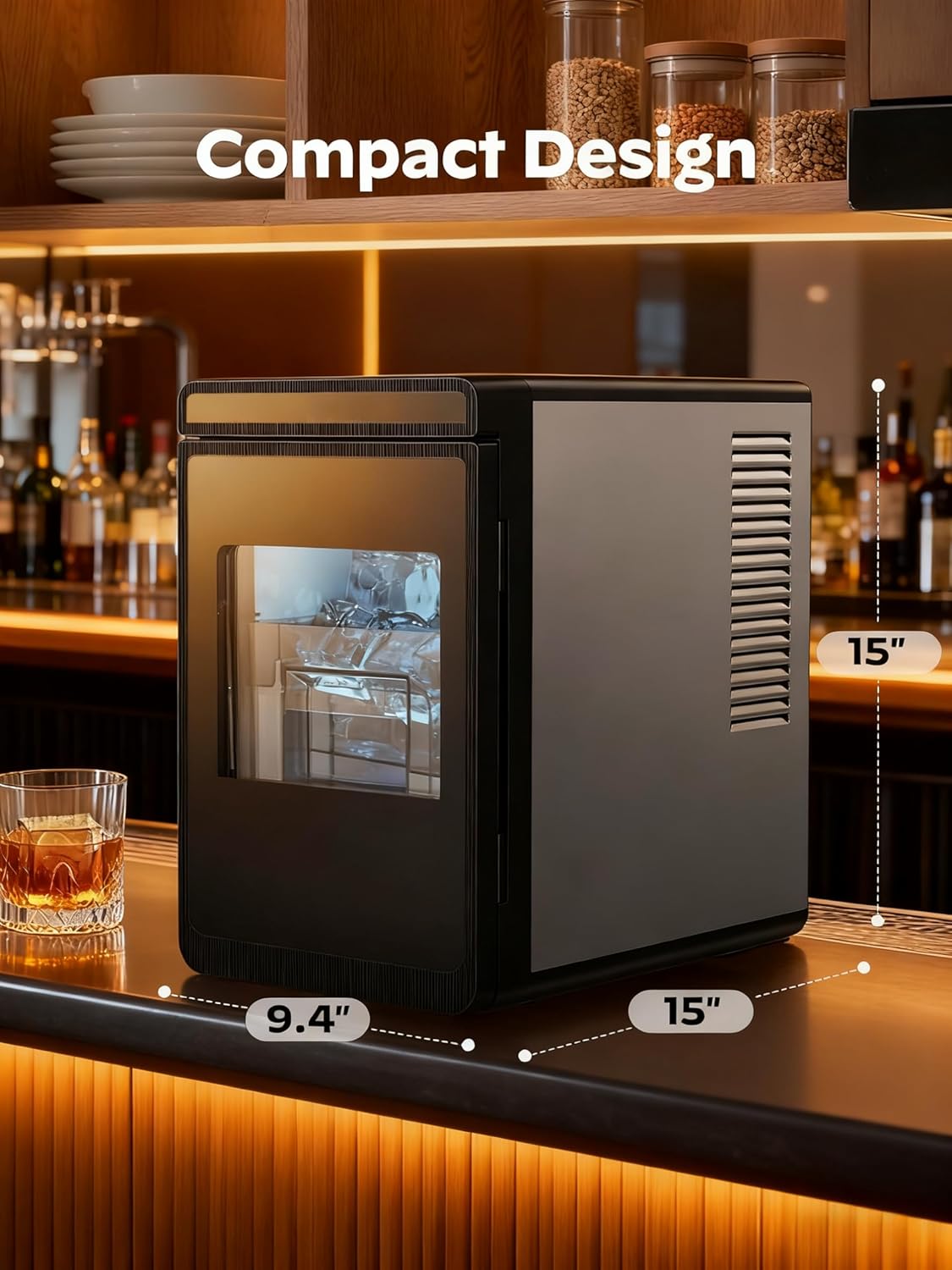 Electactic Quiet Countertop Cube Ice Makers