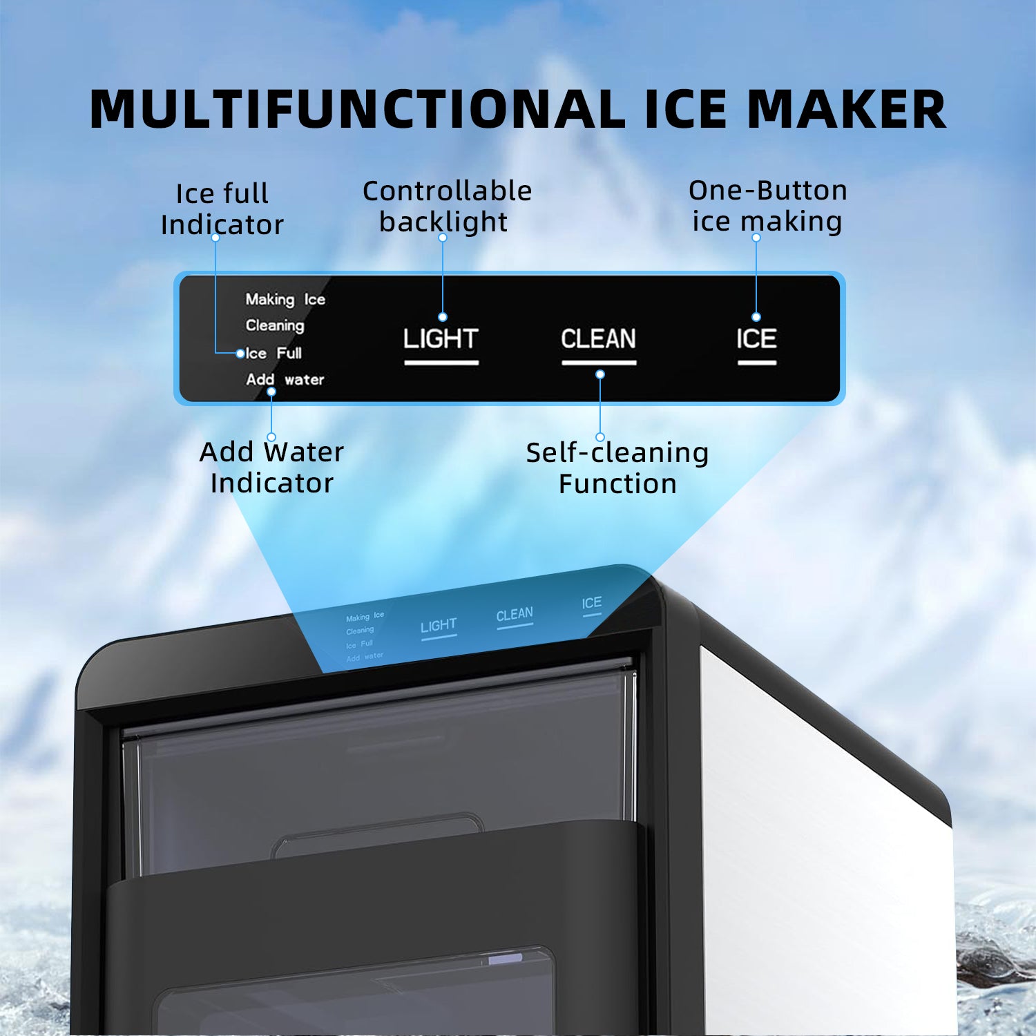 Electactic 44Lbs/Day Nugget Ice Maker