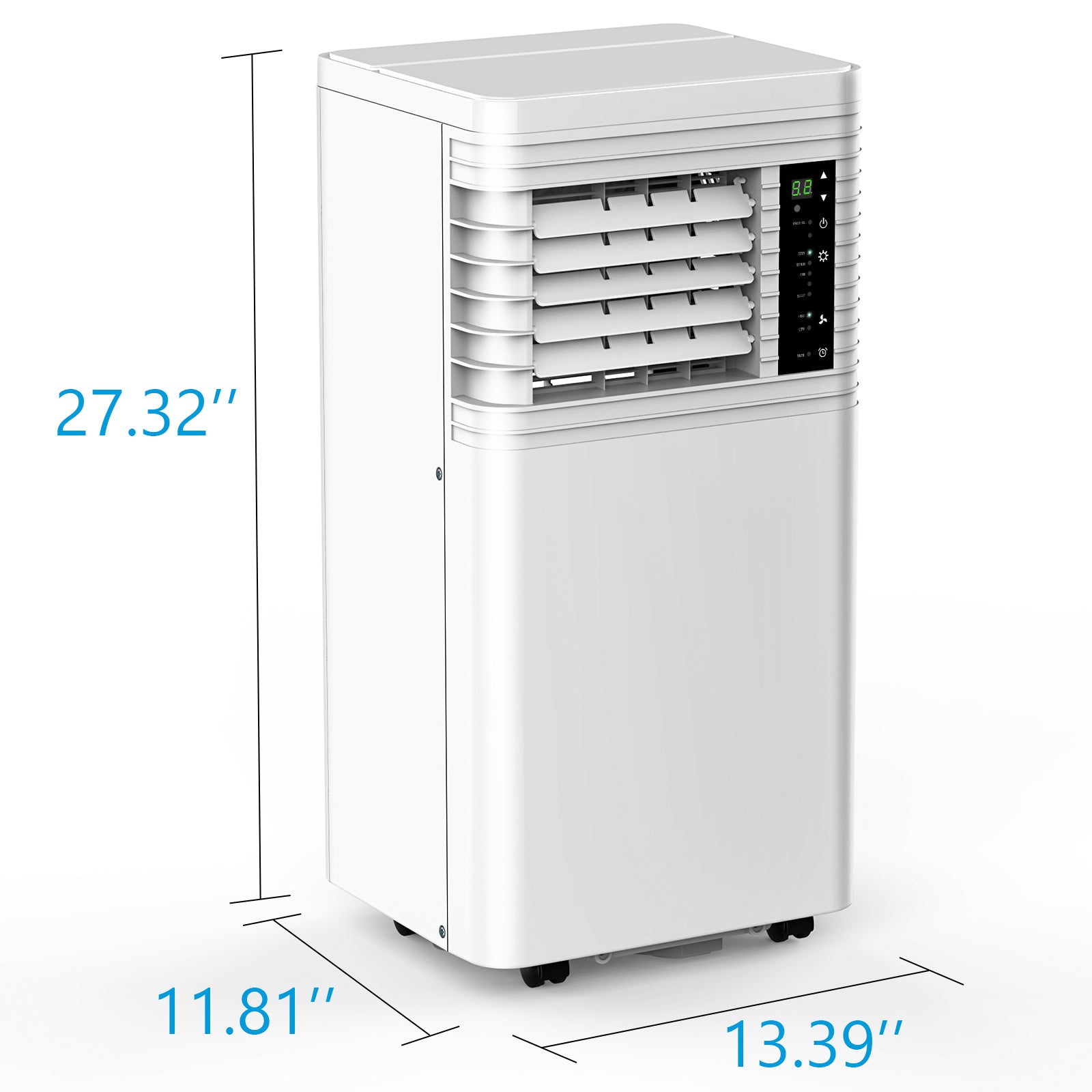 Electactic Portable Air Conditioner 8000/10000 BTU with Remote Control & Window Vent Kit