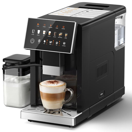 Electactic 20 Bar Fully Automatic Espresso Machine – Grinder, Touch & Milk Frother