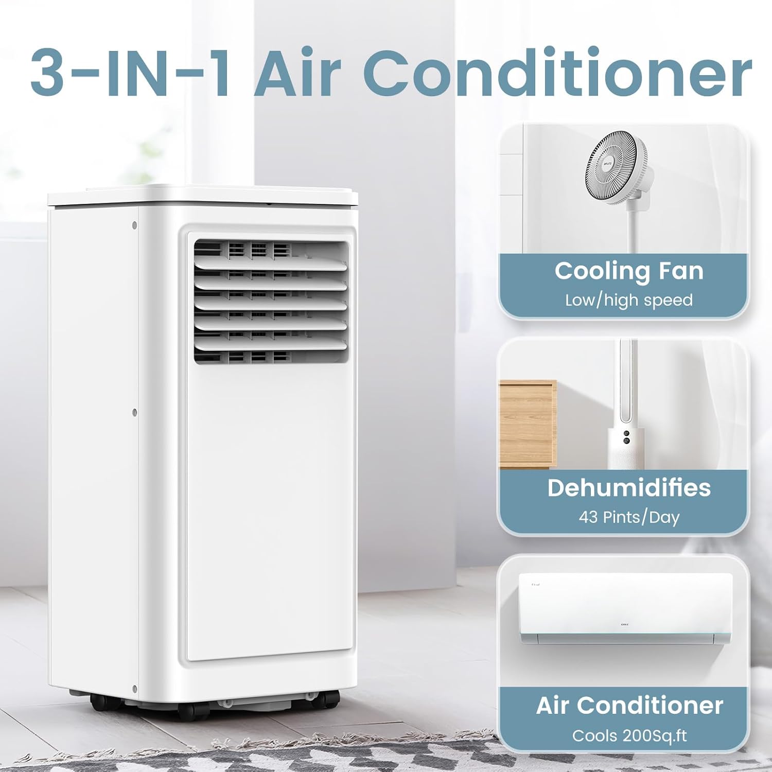 Electactic Portable Air Conditioner 8000 BTU