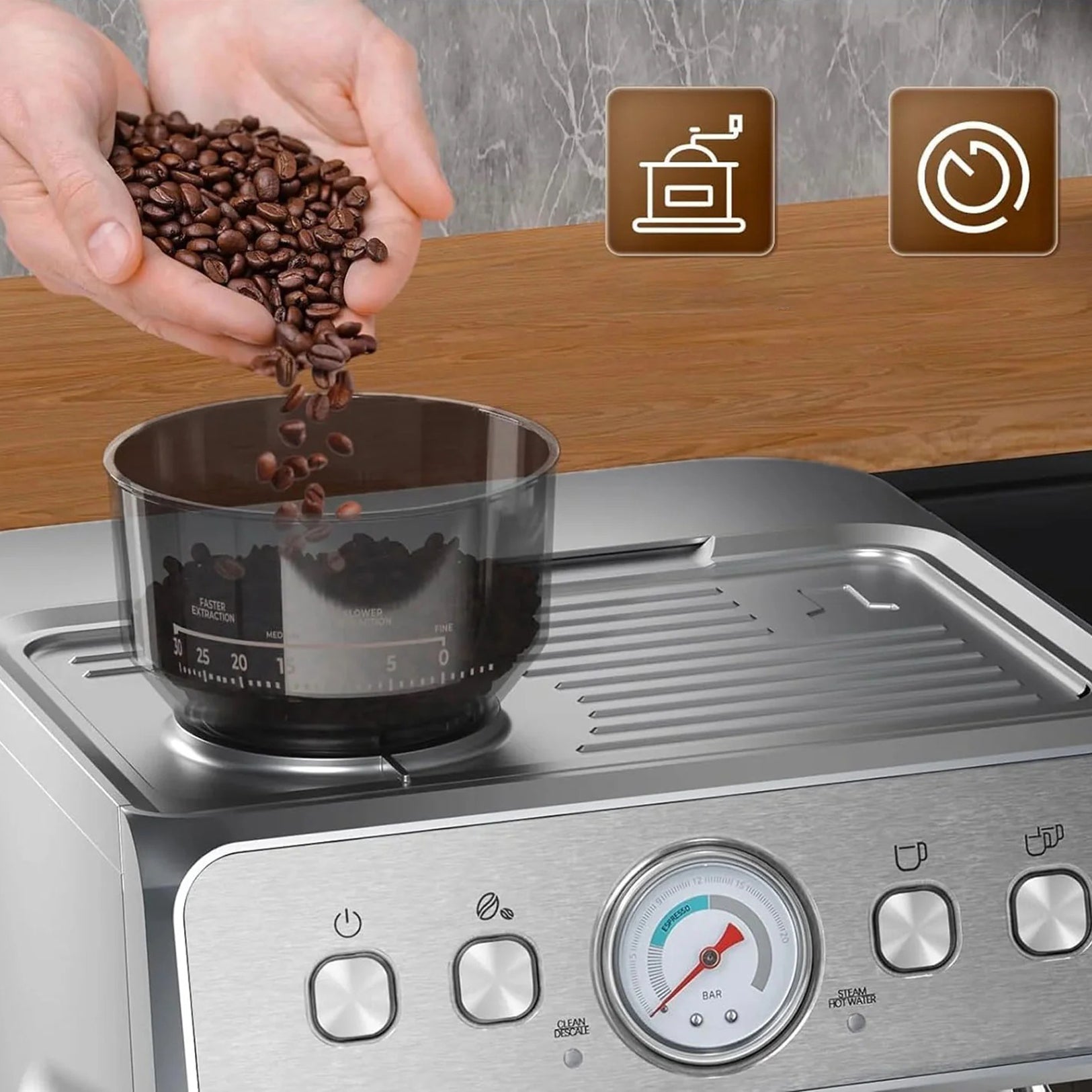 Electactic Espresso Maker 15 Bar