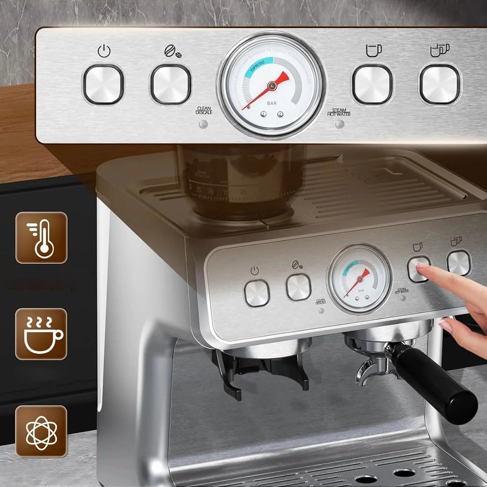 Electactic Espresso Maker 15 Bar