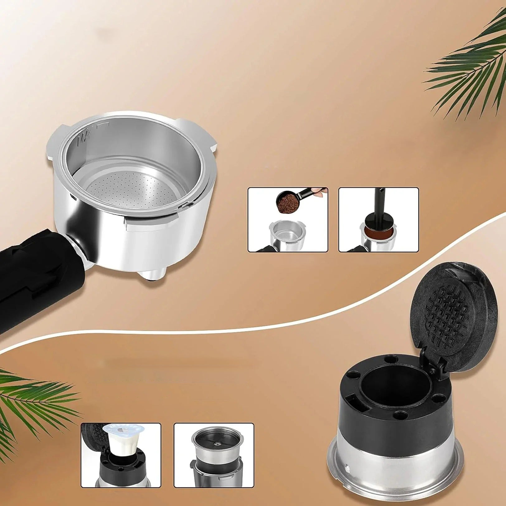 Electactic Espresso Maker 20 Bar with Milk Frother