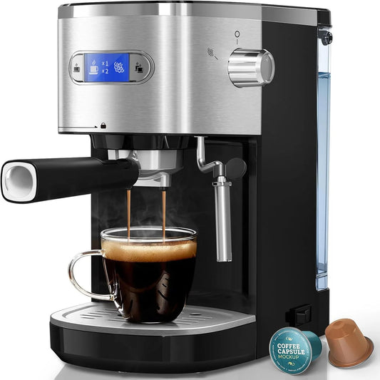 Electactic Espresso Maker 20 Bar with Milk Frother