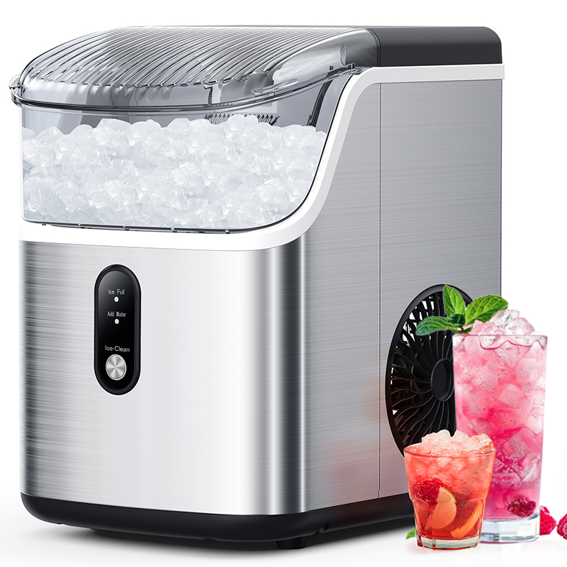 Electactic Stainless Steel Nugget Ice Maker 34Lbs/24H