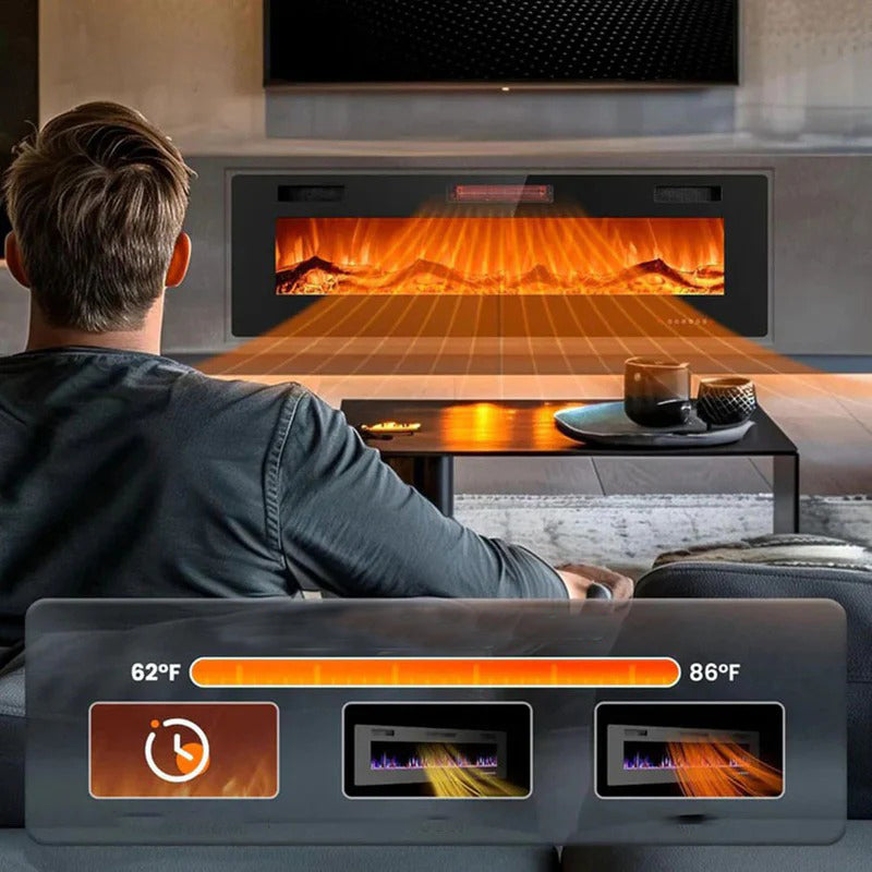 Electactic Electric Fireplace Insert 60 Inch