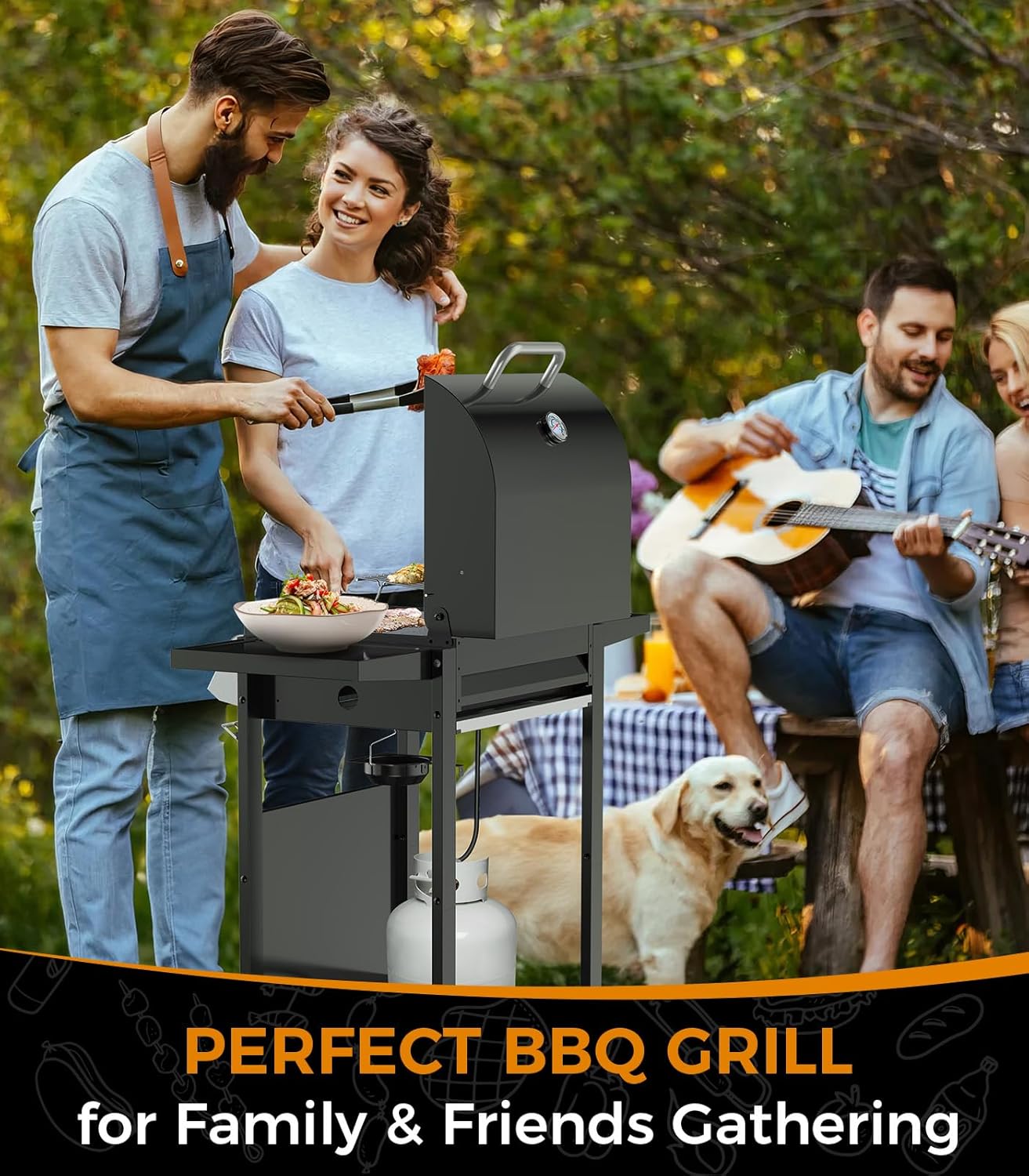 Electactic Portable 2 Burner Propane Gas Grill 2000 BUT