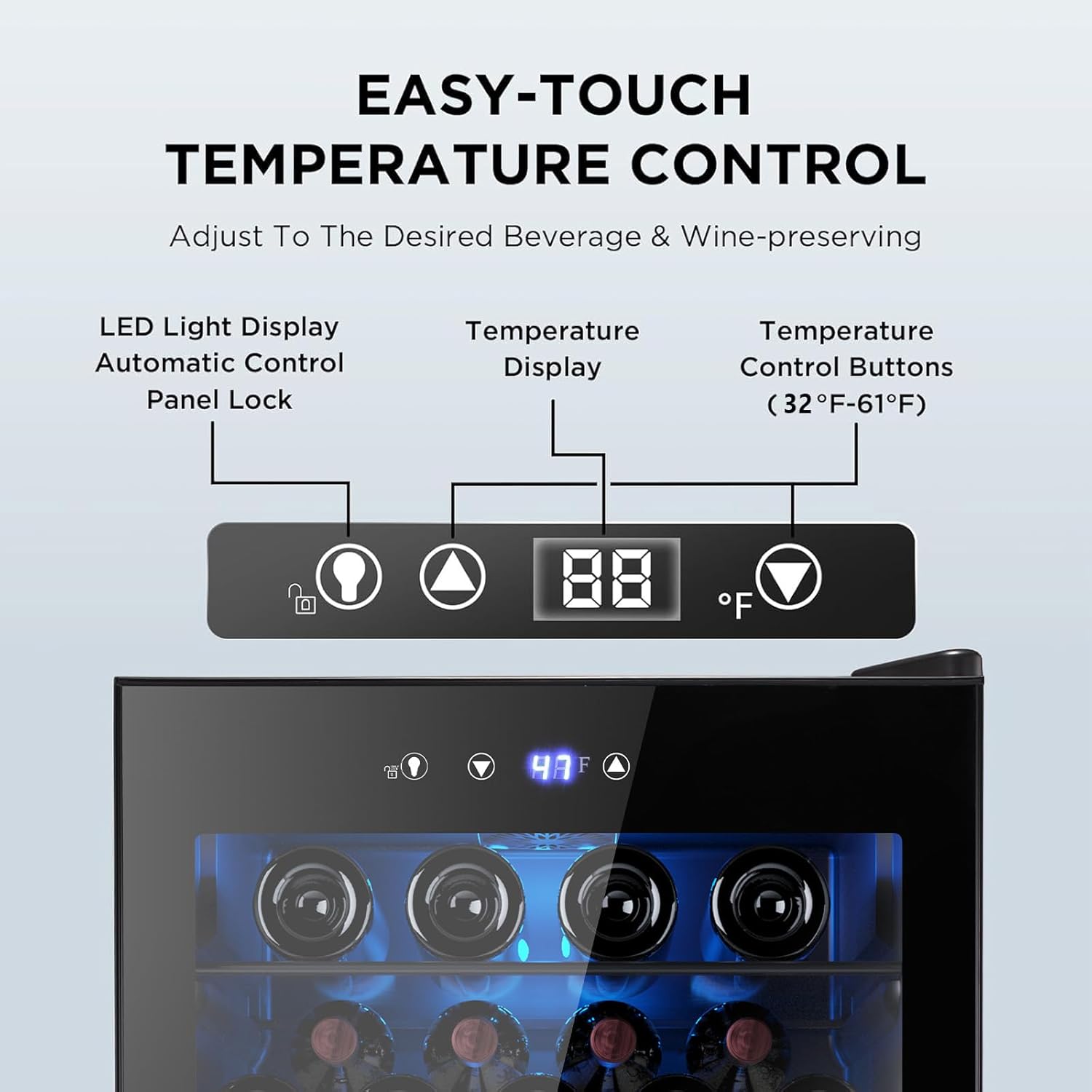 Electactic Beverage Refrigerator Cooler 4.4 Cu.Ft