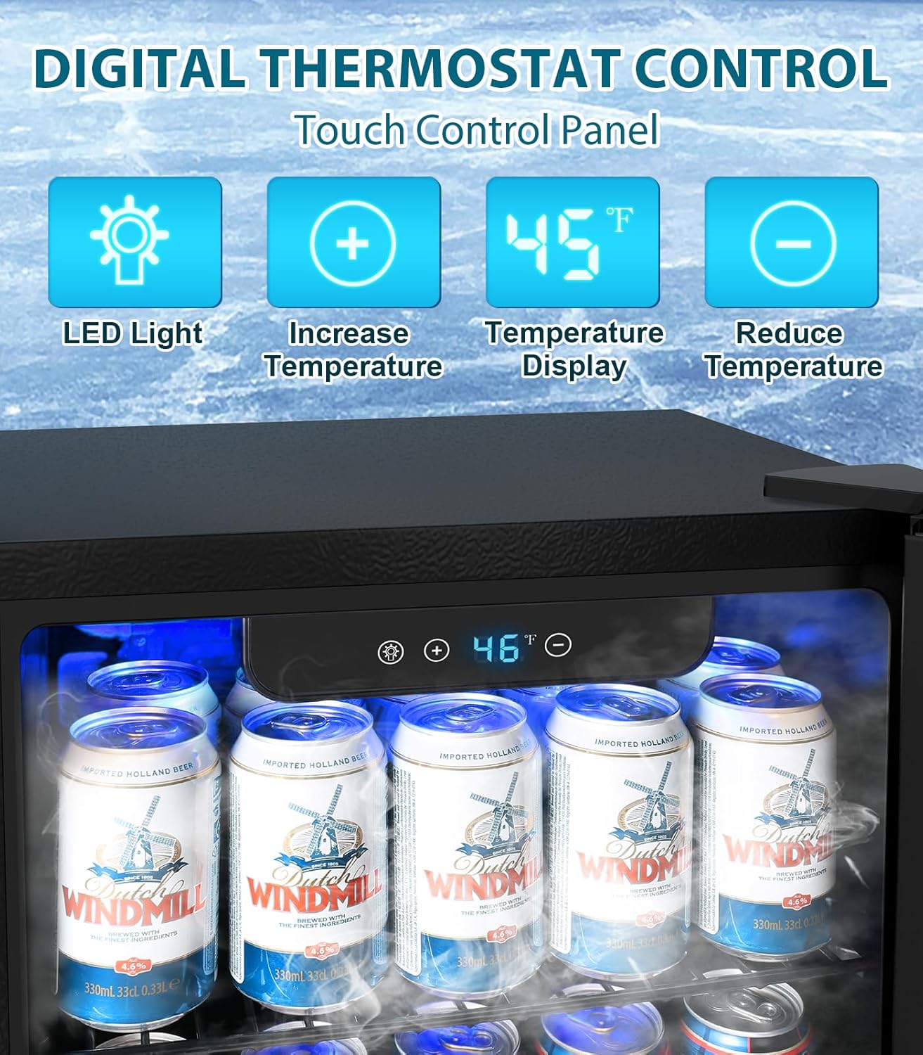 Electactic Beverage Refrigerator Cooler 1.3 Cu.Ft