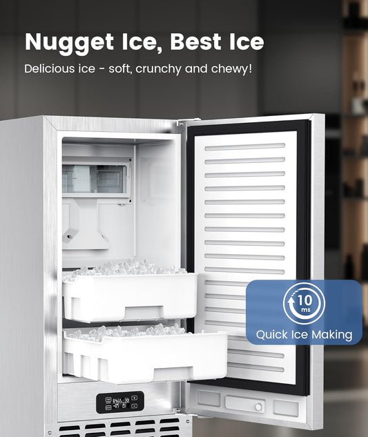 Electactic Commercial Nugget Ice Maker 66Lbs/24H