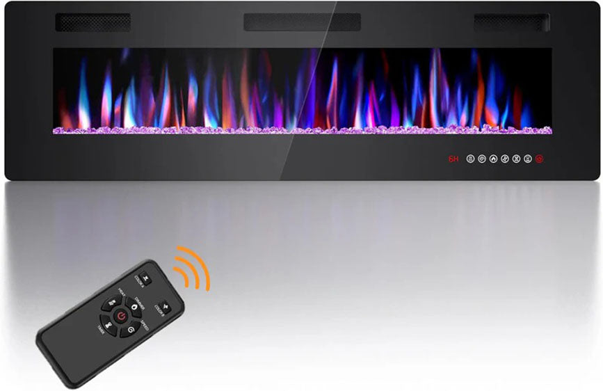 Electric Fireplace Insert 30/36/42/50/60/68 Inch 750W/1500W