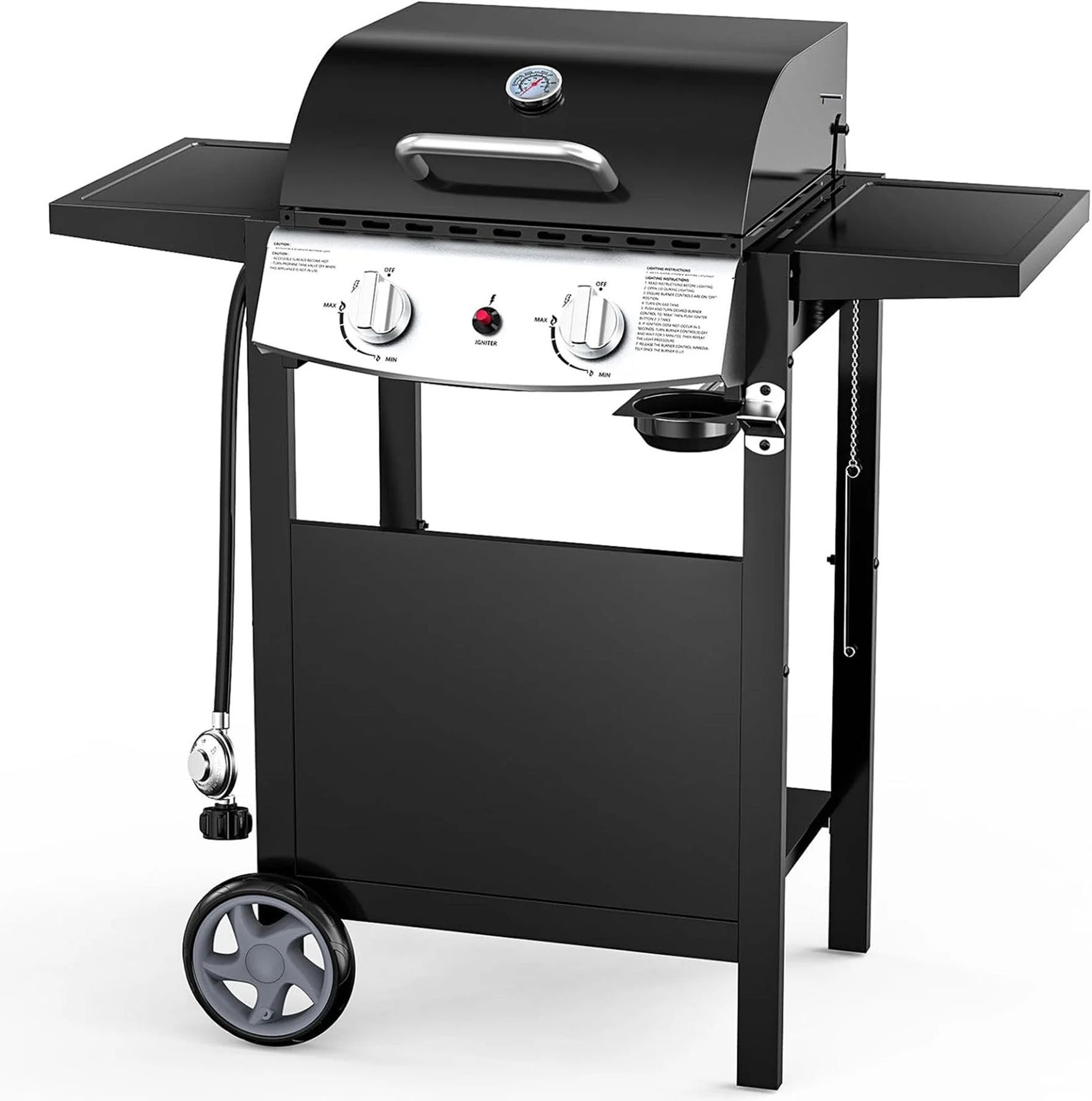 Electactic Portable 2 Burner Propane Gas Grill 2000 BUT