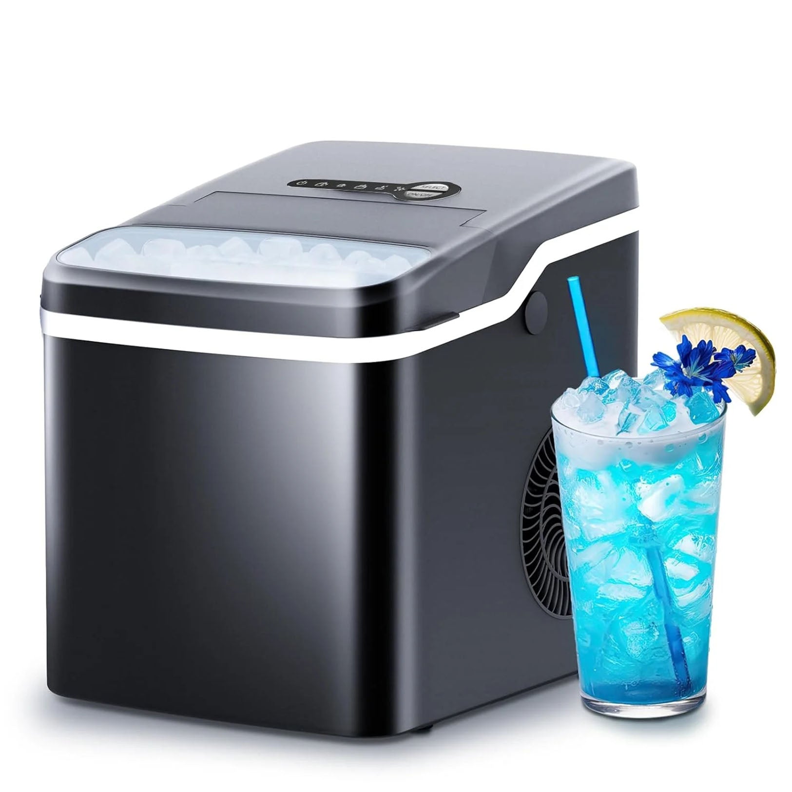 Electactic Bullet Ice Maker 26.5lbs/24H