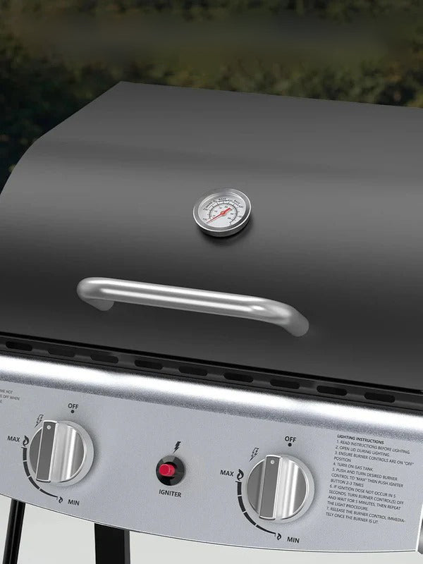 Electactic Portable 2 Burner Propane Gas Grill 2000 BUT