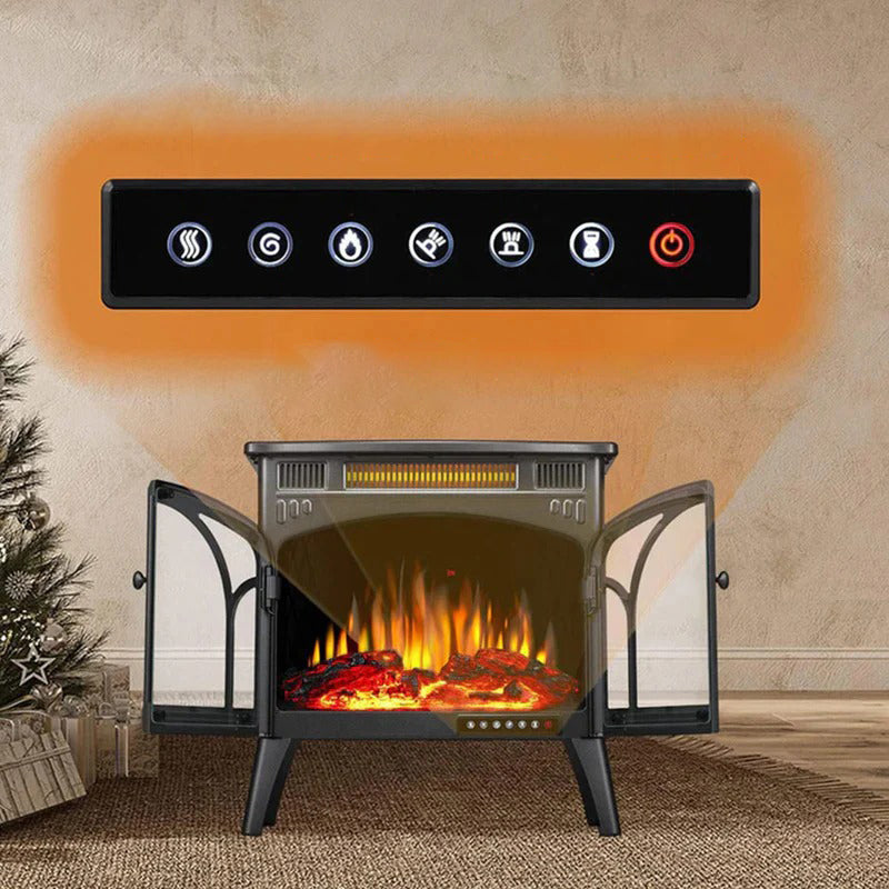 Electactic Electric Fireplace Stove Heater with 3D Logs