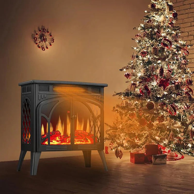 Electactic Electric Fireplace Stove Heater with 3D Logs