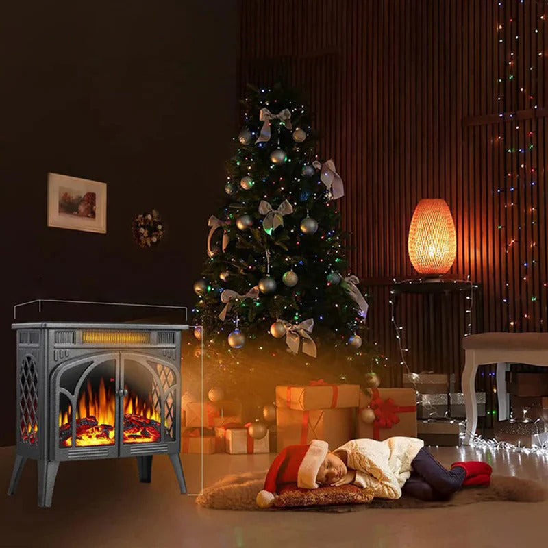 Electactic Electric Fireplace Stove Heater with 3D Logs