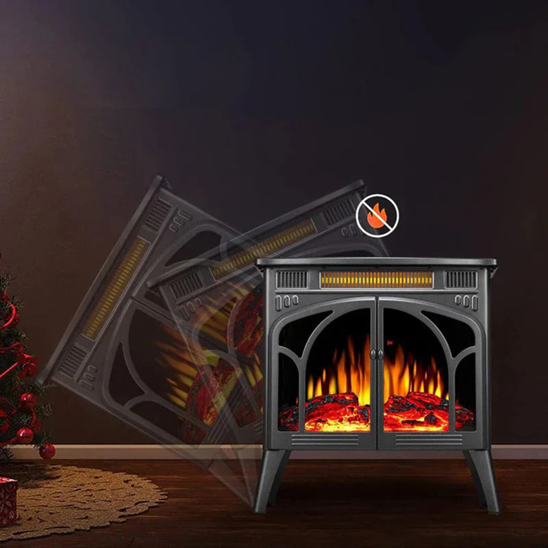 Electactic Electric Fireplace Stove Heater with 3D Logs