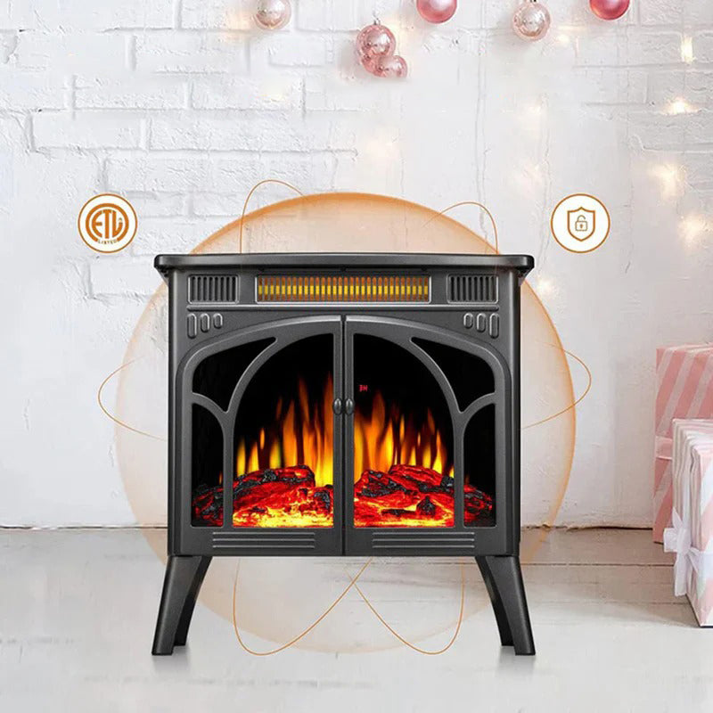 Electactic Electric Fireplace Stove Heater with 3D Logs