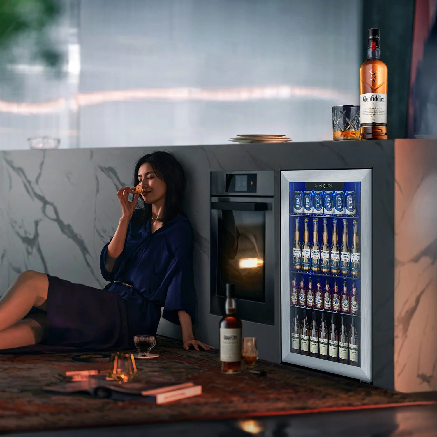 Electactic Classic Beverage Refrigerator Cooler 3.2 Cu.Ft
