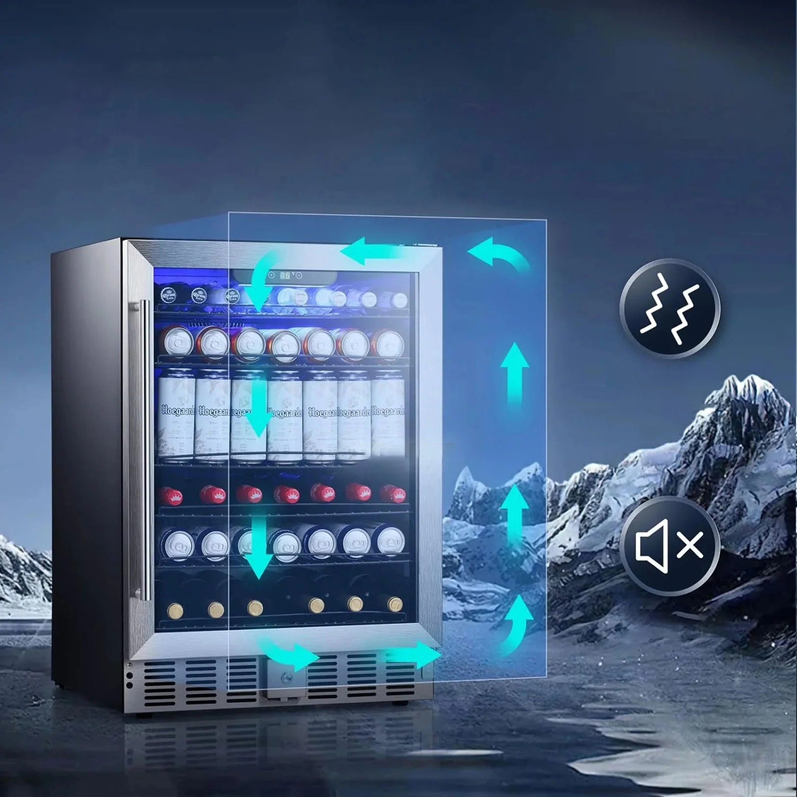 Electactic Beverage Refrigerator Cooler 5.1 Cu.Ft