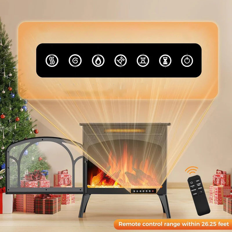Electactic Electric Fireplace Stove 500/1500W Crystal