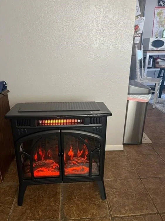 Electactic Electric Fireplace Stove Heater with 3D Logs